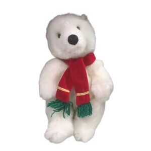 Vtg Commonwealth 1997 Toys R Us Exclusive Plush Polar Bear 9” Sit Stuffed Animal